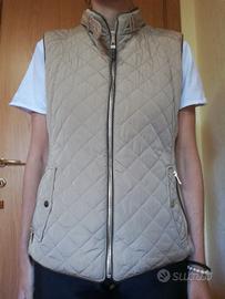 gilet smanicato Zara beige tg L