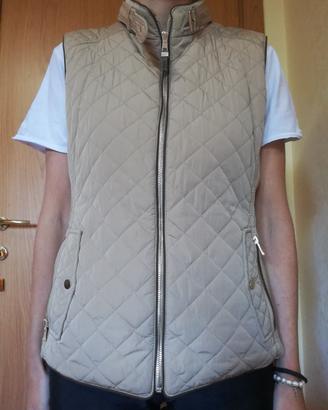 gilet smanicato Zara beige tg L