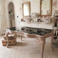 tavolo da pranzo shabby chippendale L 176 x 96 