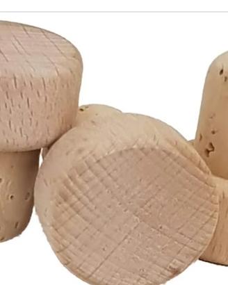Tappi a fungo sughero e manico in legno 