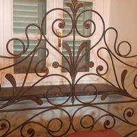 testata da letto matrimoniale in ferro battuto