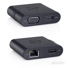 Dell DA200 adattatore USB-C HDMI/VGA/Ethernet/USB