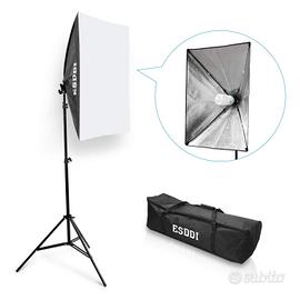 SET FOTOGRAFICO - GREEN SCREEN E BOX LUCE 