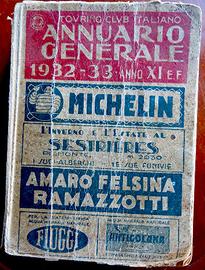 TOURING CLUB ITALIANO Annuario Generale 1932-33