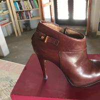 Stivaletto caviglia, vera pelle, tacco 90 n.37