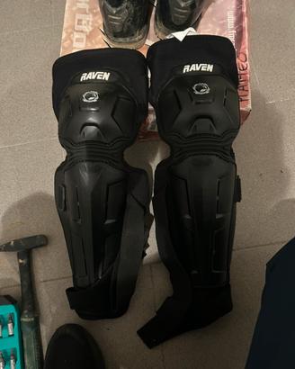 Protezioni motocross ginocchiere raven taglia s