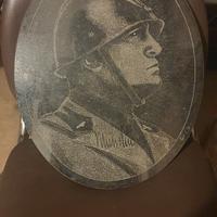 ritratto su lastra granito