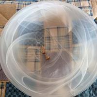 Plafoniera da soffitto in vetro opaco bianco