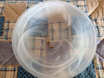 Plafoniera da soffitto in vetro opaco bianco