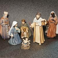 Statue presepe in gesso. Altezza cm. 25. Anni 60