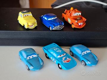 Lotto 6 Macchinine Kinder Sorpresa Cars Disney 