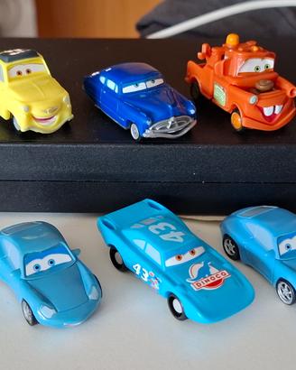 Lotto 6 Macchinine Kinder Sorpresa Cars Disney 