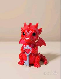 statuetta Draghetto rosso