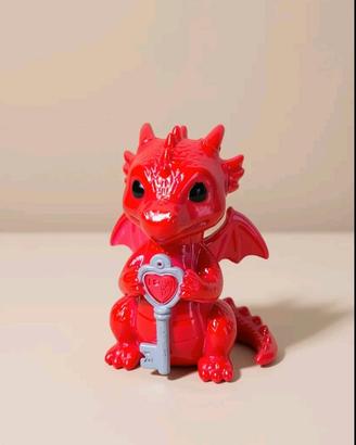 statuetta Draghetto rosso