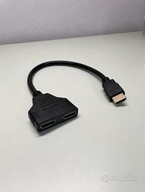 Cavo HDMI Splitter 1 Ingresso 2 Uscite Sdoppiatore