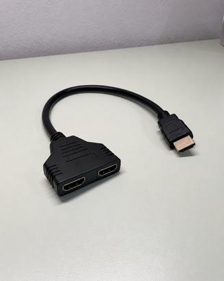 Cavo HDMI Splitter 1 Ingresso 2 Uscite Sdoppiatore