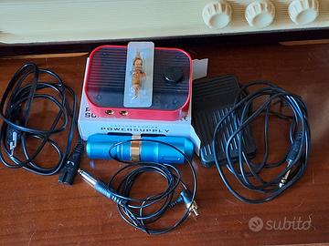 kit tatuaggi macchina +pedale e alimentatore 
