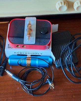 kit tatuaggi macchina +pedale e alimentatore 