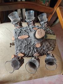 botticella x grappa con 6 bicchierini 