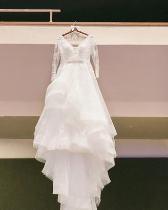 💜spettacolar vestito da sposa N.uovo invernale💜