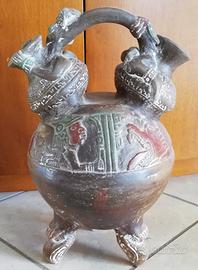 Vaso messicano in terracotta, anni '80