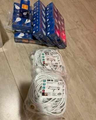 Catena di lampadine a stringa E27 (coppia)