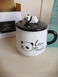 Tazza da latte con panda