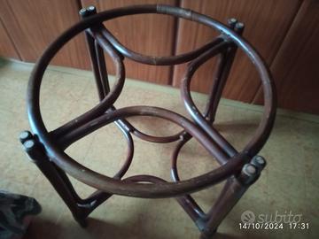 Base per tavolo in legno di faggio curvato