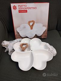 Piatto porcellana per aperitivi