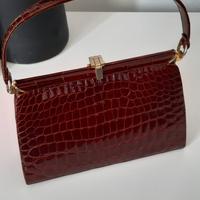 borsa in vero coccodrillo anni 60 nuova 