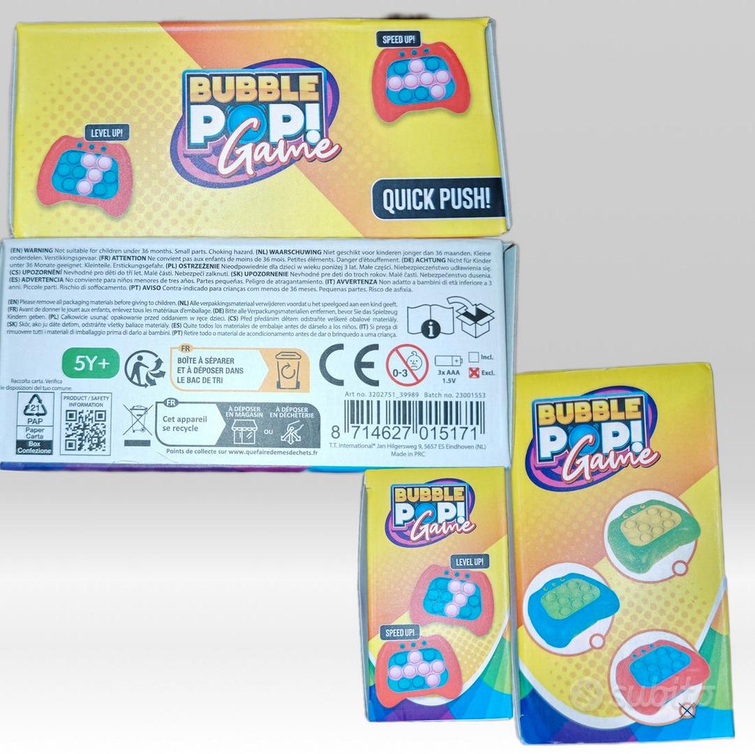 POP IT ELETTRONICO BUBBLE POP GAME - Tutto per i bambini In vendita a Milano