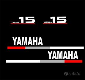 KIT ADESIVI MOTORE FUORIBORDO YAMAHA 15 HP 2 TEMPI