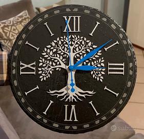Orologio da parete in ardesia albero della vita