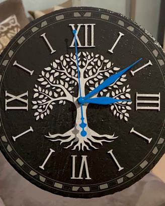 Orologio da parete in ardesia albero della vita