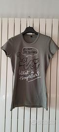 T-shirt ragazza, cachi , Benetton, tg M
