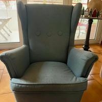 Poltrona Ikea grigia stile bergère