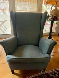 Poltrona Ikea grigia stile bergère
