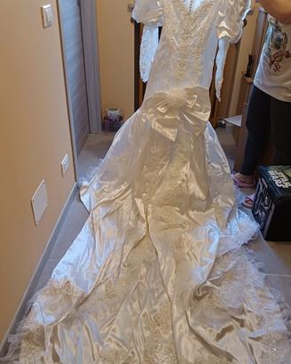 Abito da sposa vintage taglia 42/44