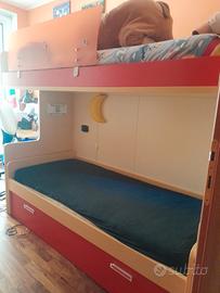 letto a castello con soppalco 