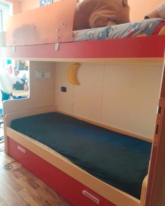letto a castello con soppalco 