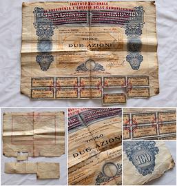 Titolo Azionario originale 1928 - Scripofilia