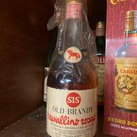 "Old Brandy" Cavallino Rosso SIS bottiglia vintage