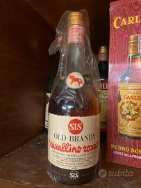 "Old Brandy" Cavallino Rosso SIS bottiglia vintage