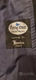 Cappotto Lungo Uomo Flying Cross Nero Lana