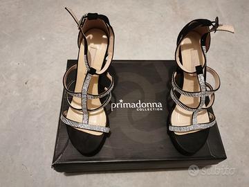 Sandali Primadonna neri con strass – tacco alto (3