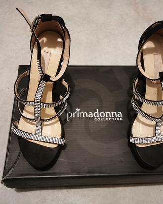 Sandali Primadonna neri con strass – tacco alto (3