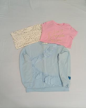 Lotto 3 maglie bambina 11-12 anni