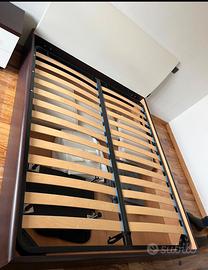 Letto matrimoniale con ribalta e cassone