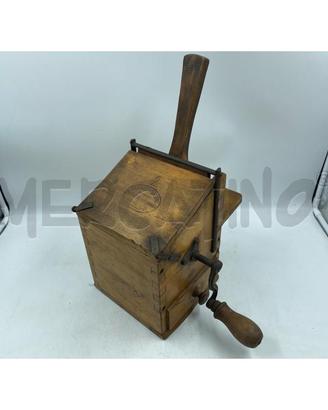 GRATTUGIA PER FORMAGGIO A MANOVELLA IN LEGNO E FER