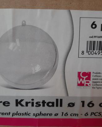 32 SFERE TRASPARENTI DI PLASTICA PER DECOUPAGE